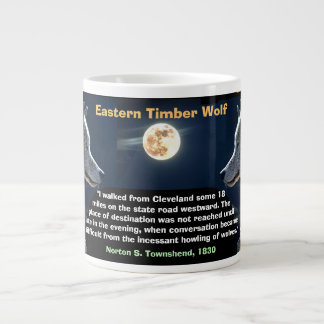 Eastern Timber Wolf, lamenting the absence - Large Coffee Mug