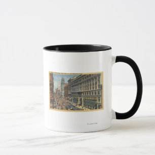 Eastern View of Market St from Powell St Mug