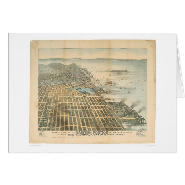 Eastern View of San Francisco, CA. (1529A) (Front Horizontal)