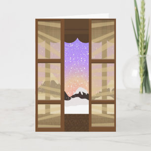 Eastern View of Winter Greeting or Note Card
