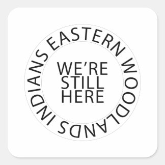 Eastern Woodlands Circle Stickers (Square)