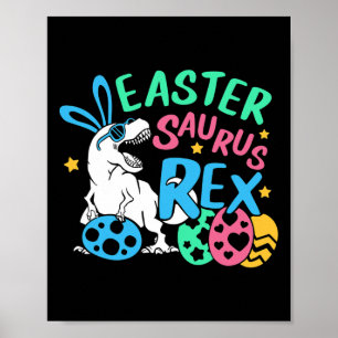 Eastersaurus T-rex Easter Day Tee, Cute Easter Bun Poster