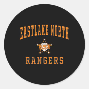 Eastlake North High School Rangers C1 Classic Round Sticker