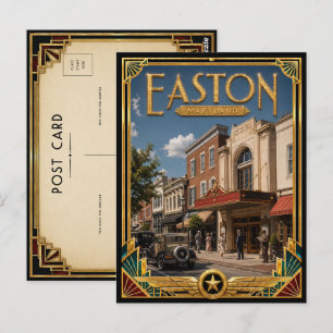 Easton Maryland Vintage Art Deco Golden Age Postcard
