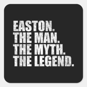 Easton name, Easton The Man The Myth The Legend Square Sticker