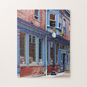 Easton PA - Street With Open Door Jigsaw Puzzle
