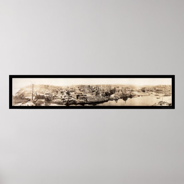 Easton, Pennsylvania Photo 1913 Poster (Front)