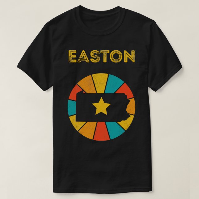 Easton Pennsylvania Vintage Distressed Souvenir 1 T-Shirt (Design Front)