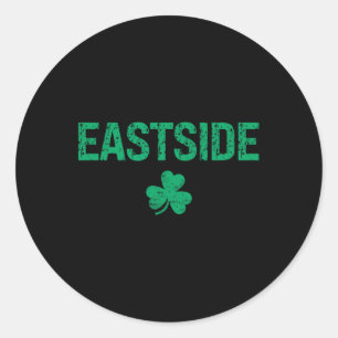 Eastside Irish Shamrock St Patrick's Day Classic Round Sticker