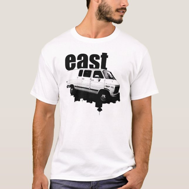 eastVAN Skyline WHITE T-Shirt (Front)