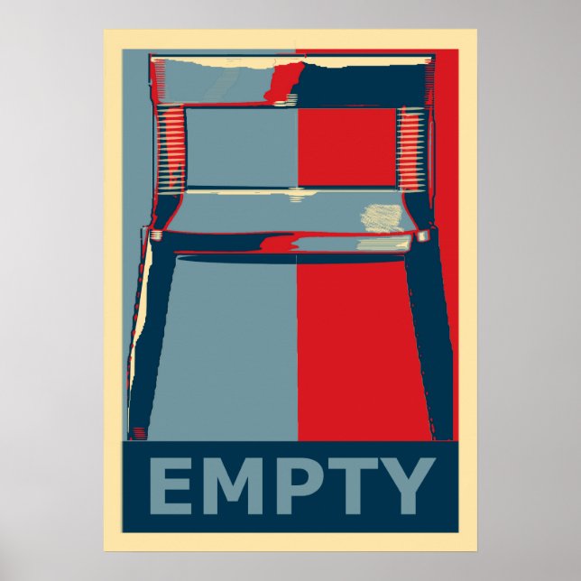 Eastwooding the Chair Funny Obama Political Humour Poster (Front)