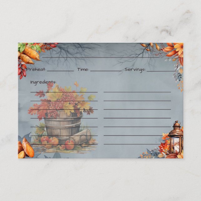 Easy As Pie Recipe Card (Front)