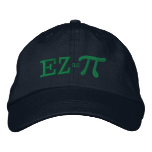 Easy as Pie with Pi Embroidered Hat