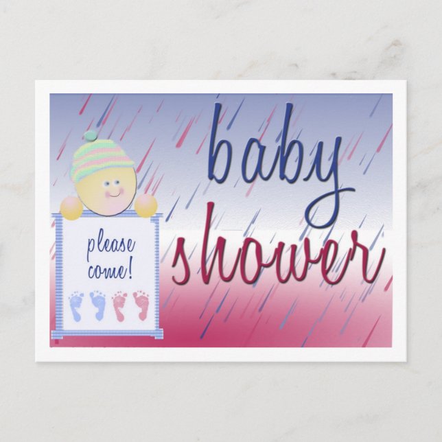 Easy baby shower postcard (Front)