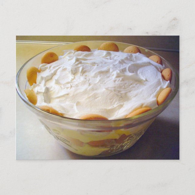 Easy Banana Pudding Recipe Postcard (Front)