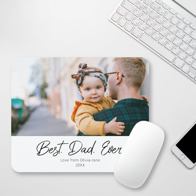 Easy Best Dad Ever One Photo Mousepad (Easy Best Dad Ever One Photo Mousepad)