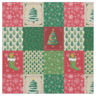 Easy Christmas Quilt Patchwork Fabric