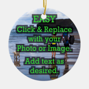 Easy Click & Replace Image to Create Your Own Ceramic Tree Decoration