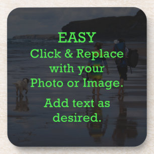 Easy Click & Replace Image to Create Your Own Coaster