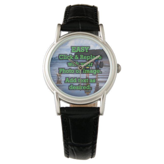 Easy Click & Replace Image to Create Your Own Watch (Front)
