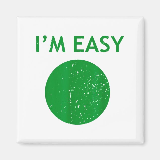 Easy cool skiing stuff for men funny ski snowboard magnet (Front)