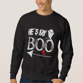Easy Couple Halloween Costumes He's My Boo Matchin Sweatshirt