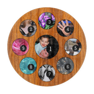 Easy Create Your Own with 9 photos Have Fun! Cutting Board