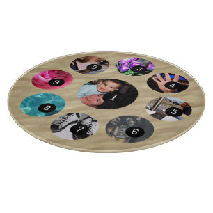 Easy Create Your Own with 9 photos Have Fun! Cutting Board