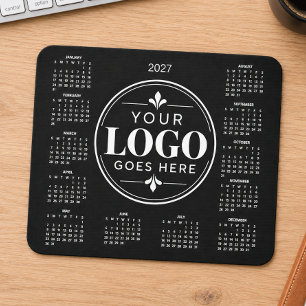 Easy Custom Corporate Business Logo 2027 Calendar Mouse Pad