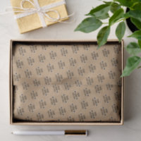 Easy Custom Logo Pattern Faux Rustic Brown Kraft