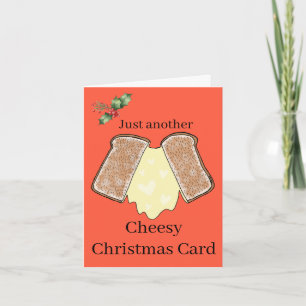 Easy Customization Cheesy Cheese Lover Funny   Holiday Card