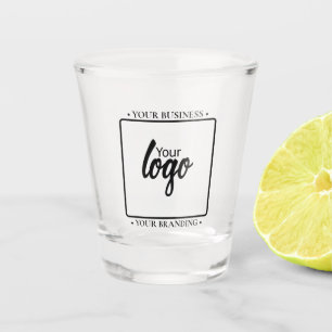 Easy design unique logo personalised shot glass