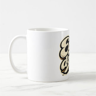 Easy Does It Retro Vintage Typography Coffee Mug