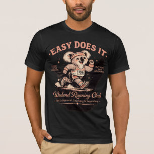 Easy Does It Weekend Running Club Retro Koala Tee