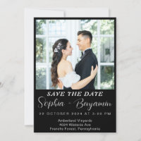 easy editable modern Photo Collage  save the date 