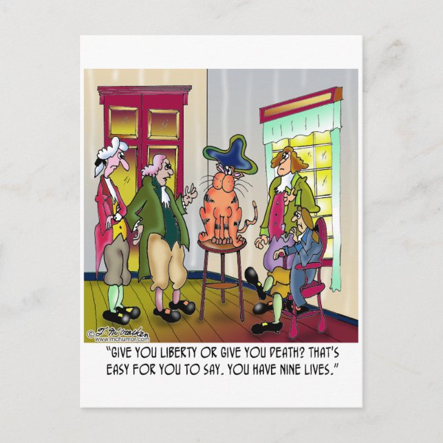 Easy For You To Say Give Me Liberty or Death Postcard (Front)