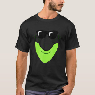 Easy Frog Cool Frog Face Animal Print Lazy Face Co T-Shirt