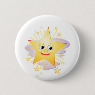 Easy Going Shining Star 6 Cm Round Badge