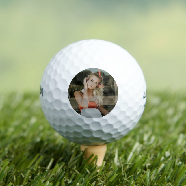 EASY!  Golf Balls - Personalised - Add your Image (Insitu Tee)