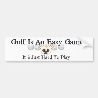 Easy Golf Bumper Sticker