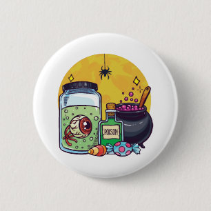 easy Halloween costume halloween mood  6 Cm Round Badge