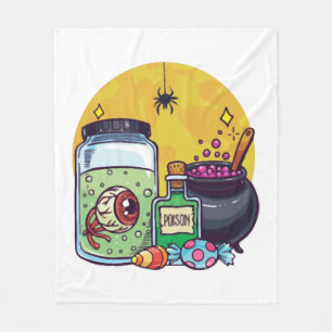 easy Halloween costume halloween mood  Fleece Blanket