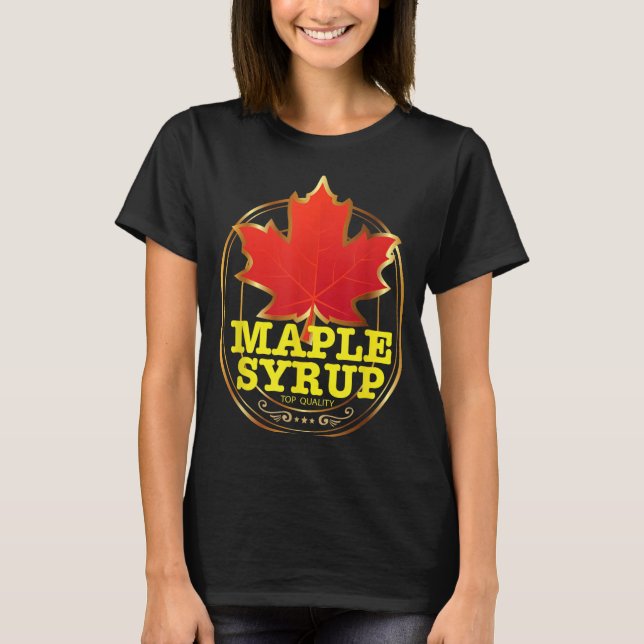 Easy Halloween Costume Maple Syrup Shirt Funny (Front)