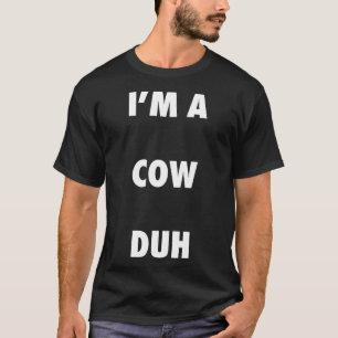 Easy Halloween Cow Costume For Men Women Kids T-Shirt