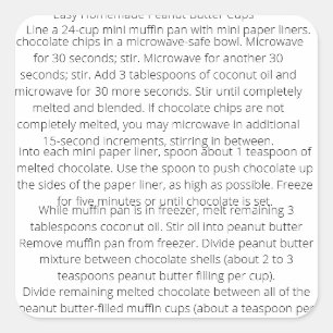Easy Homemade Peanut Butter Cups Recipe for Kids Square Sticker
