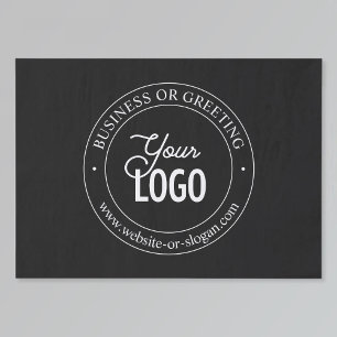 Easy Logo Replacement & Customisable Text   Black Tissue Paper