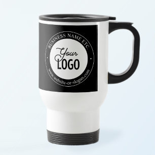 Easy Logo Replacement & Customisable Text Travel M Mug
