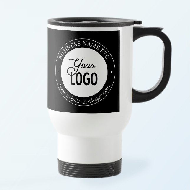 Easy Logo Replacement & Customisable Text Travel M Mug (Creator Uploaded)