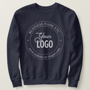 Easy Logo Replacement & Customizable Text Sweatshirt