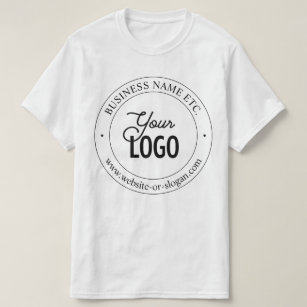 Easy Logo Replacement & Customizable Text T-Shirt